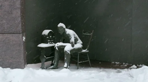 FDR memorial Stock Footage 49828052