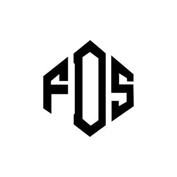FDS letter logo design with polygon shape. FDS polygon and cube shape logo .. Stock Illustration