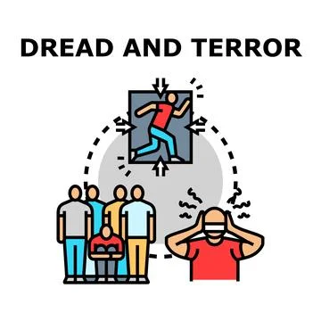 Fear and panic from outside pressure concept Stock-Illustration