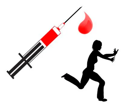 Fear of Blood Stock Illustration