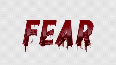 Fear Blood Text Title Animation Text, Al... | Stock Video | Pond5