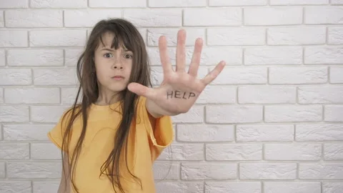 Fear of the child. Child abuse. Stock Footage 87865397