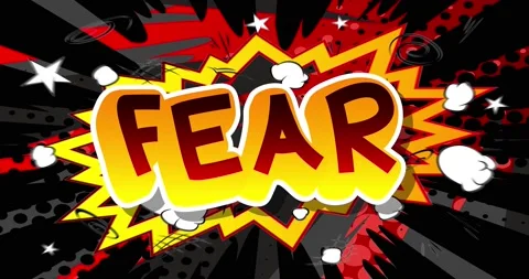 Fear, Comic book word Motion poster. Stock Footage 163074144