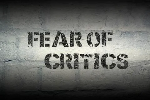 Fear of critics gr Stock Illustration