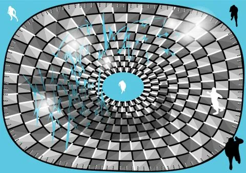 Fear heights Stock Illustration