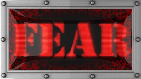 Fear on led 動画素材 8709683
