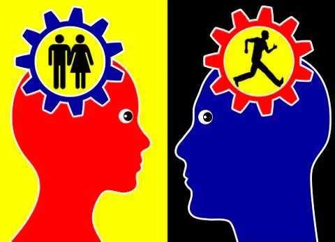 Fear of Love Stock Illustration