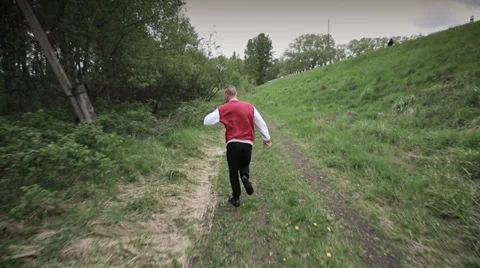 Fear of man escapes Stock Footage 38053916