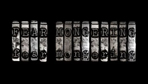 Fear mongering concept Stock Photos