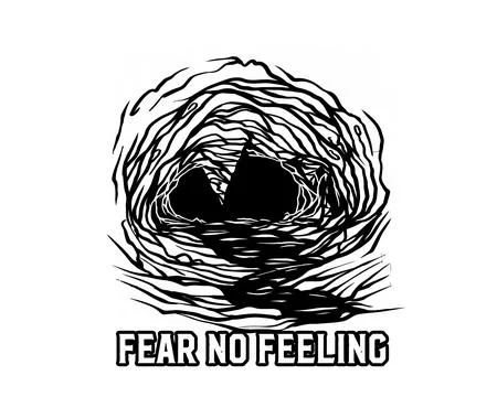 Fear No Feeling Abstract Surreal Eye Tunnel Illustration Stock Illustration