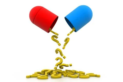 Fear pill. Illustrazione stock