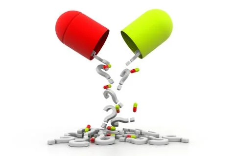 Fear pill Illustrazione stock