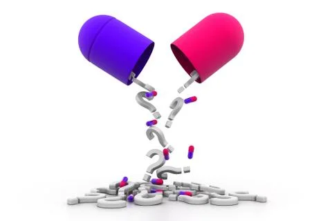 Fear pill. Stock Illustration