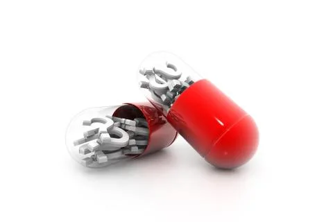 Fear pill. Illustrazione stock