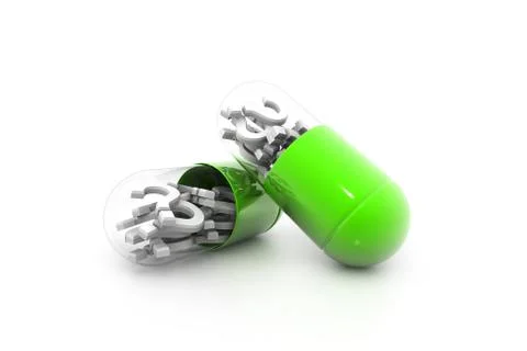 Fear pill. Stock Illustration