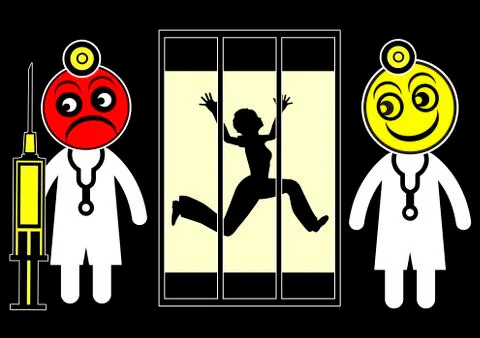Fear of Psychiatrists Illustrazione stock