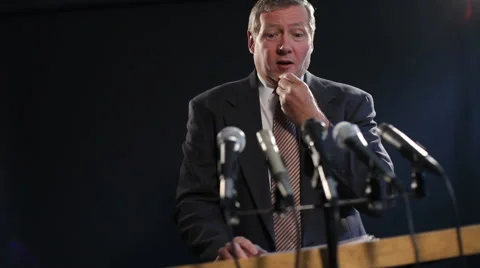 Fear of public speaking Stock Footage 62279814