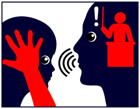 Fear of punishment Stock Illustration