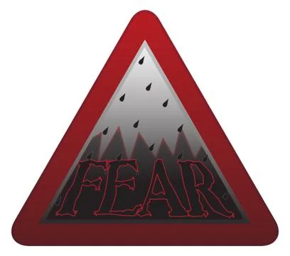 Fear Signpost Stock Illustration
