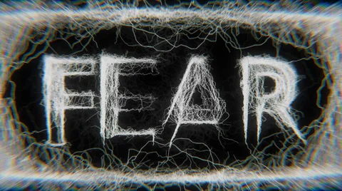 Fear - Word (HD) Stock Footage 28480643