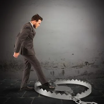 Fearful of a trap Stock Photos
