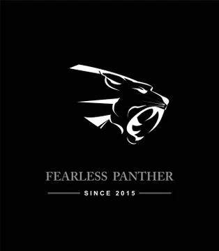 Fearless panther. Stock Illustration