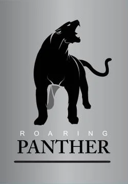 Fearless Panther. Stock Illustration