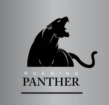 Fearless Panther Stock Illustration