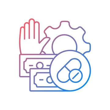 Feasibility studies gradient linear vector icon 스톡 일러스트