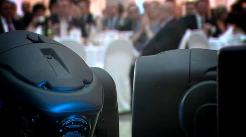 Feast in the background Stock Footage 4219546