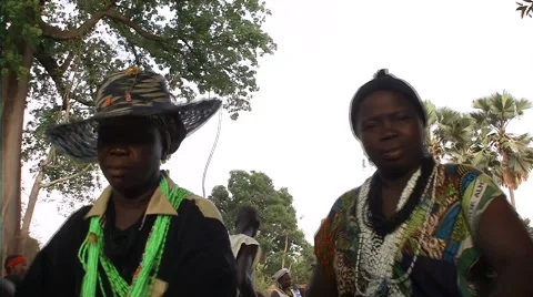 Feast dance and tradition Diola in casamance senegal 스톡 동영상 52250505