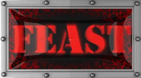 Feast on led 스톡 동영상 8719414