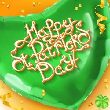 Feast of Saint Patrick 3d vector background Stock Illustration