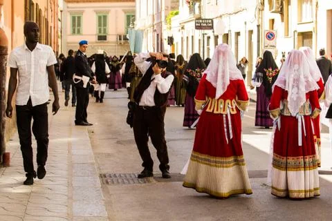 The feast of Sant'Efisio Stock Photos