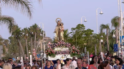 Feast of the Virgin Stock Footage 40356942