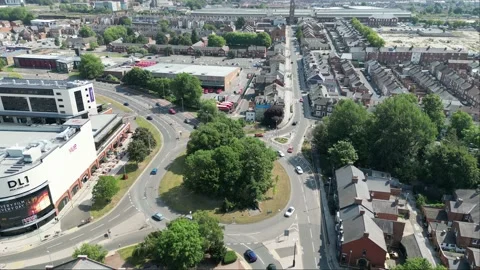 Feathams Roundabout Darlingotn Stock Footage 229491442