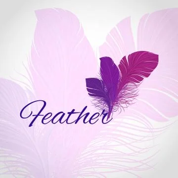 Feather Abstract Background Illustrazione stock