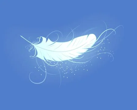Feather of the angel Stock Illustration