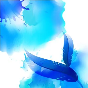 Feather background Stock Illustration
