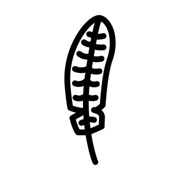 Feather bird line icon vector illustration Stockillustratie