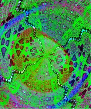Feather circuit overlay pattern Stock Illustration