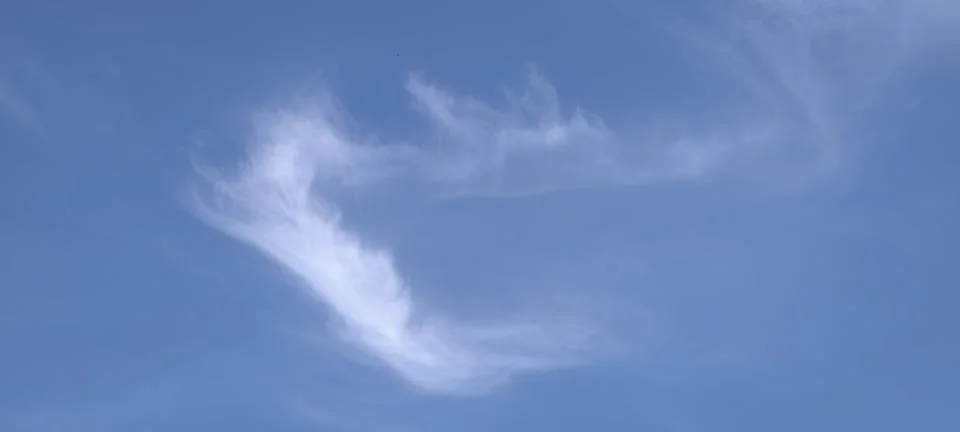 Feather‑like cirrus clouds Foto stock