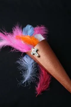 Feather Confetti Stock Photos