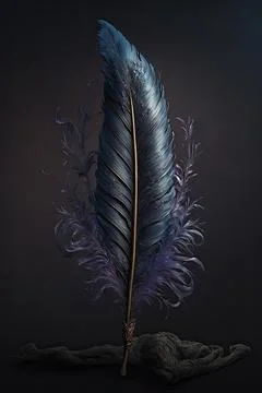 Feather of diatryma summoning Stock Illustration