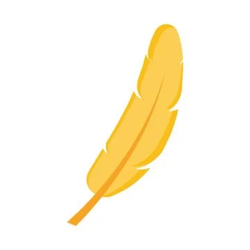 Feather exotic isolated icon 库存插图