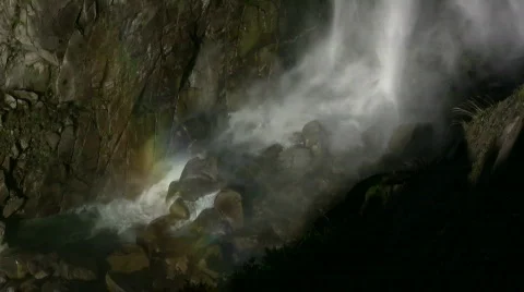 Feather Falls bottom shot Stock Footage 330756