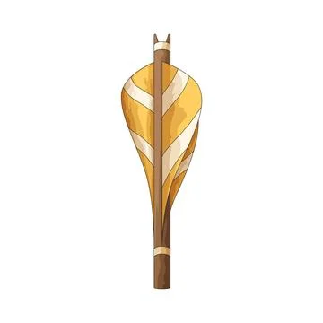 Feather fletching illustration Stock Illustration