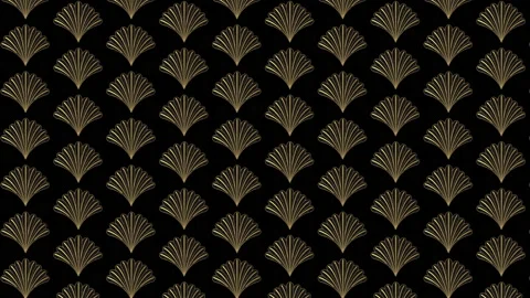 Feather Folding Fans 3D animation. Alpha Matte. Stock Footage 167632427