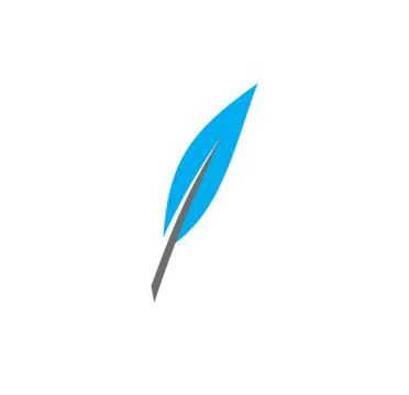 Feather icon on background for graphic and web design. Creative illustration Stock Illustration