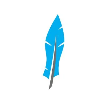 Feather icon on background for graphic and web design. Creative illustration Stock Illustration
